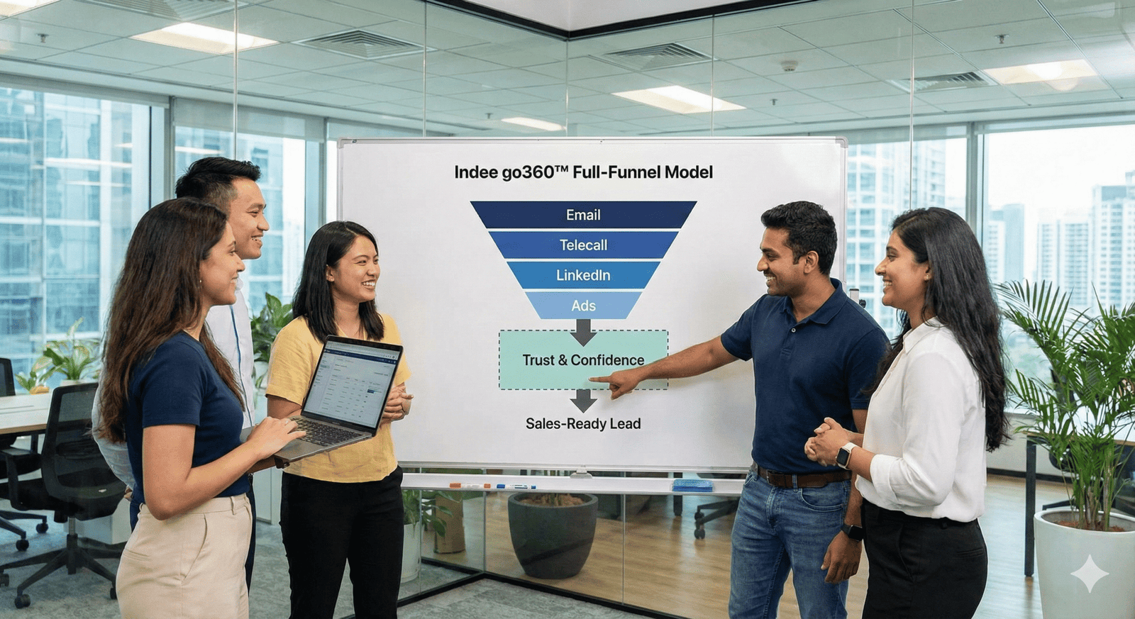 team planning demand campaign